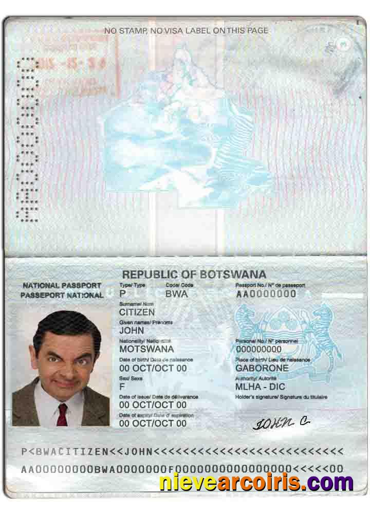 Botswana passport